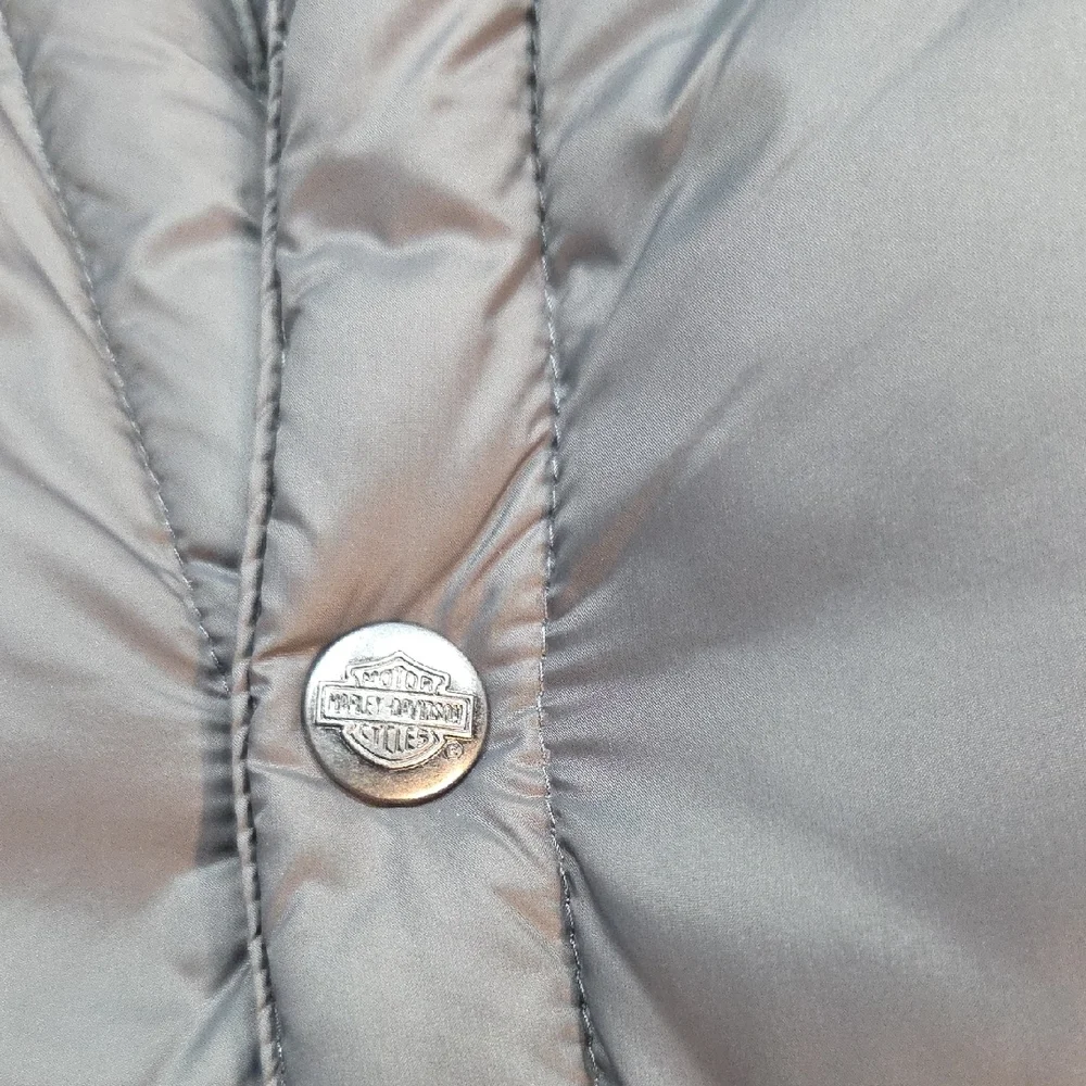 Mens Harley-Davidson Gray Puffer Jacket Size L - Picture 4 of 6